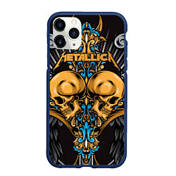 Чехол iPhone 11 Pro матовый Metallica, цвет: 3D-тёмно-синий