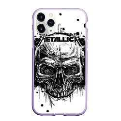 Чехол iPhone 11 Pro матовый Metallica, цвет: 3D-светло-сиреневый