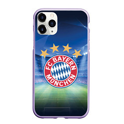 Чехол iPhone 11 Pro матовый Бавария Мюнхен, цвет: 3D-светло-сиреневый