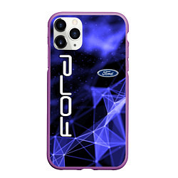 Чехол iPhone 11 Pro матовый FORD, цвет: 3D-фиолетовый