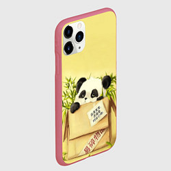Чехол iPhone 11 Pro матовый Заказывали Панду? ?, цвет: 3D-малиновый — фото 2