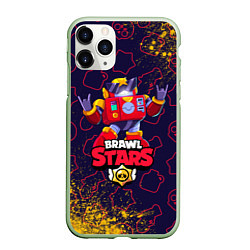 Чехол iPhone 11 Pro матовый BRAWL STARS SURGE СУРЖ, цвет: 3D-салатовый