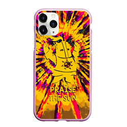 Чехол iPhone 11 Pro матовый DARK SOULS, цвет: 3D-розовый