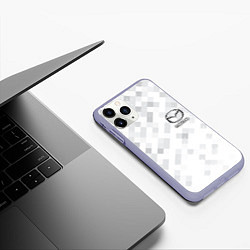 Чехол iPhone 11 Pro матовый MAZDA, цвет: 3D-светло-сиреневый — фото 2