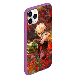 Чехол iPhone 11 Pro матовый Бакуго Кацуки, цвет: 3D-фиолетовый — фото 2