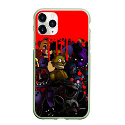Чехол iPhone 11 Pro матовый Five Nights At Freddys, цвет: 3D-салатовый