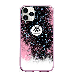 Чехол iPhone 11 Pro матовый MONSTA X, цвет: 3D-розовый