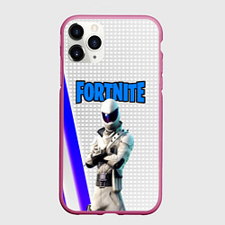 Чехол iPhone 11 Pro матовый FORTNITE, цвет: 3D-малиновый