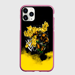 Чехол iPhone 11 Pro матовый JoJo Bizarre Adventure, цвет: 3D-малиновый