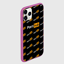 Чехол iPhone 11 Pro матовый Porn Hub, цвет: 3D-фиолетовый — фото 2