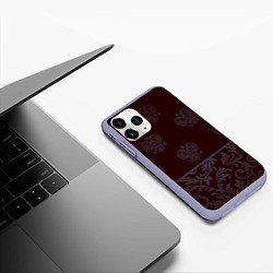 Чехол iPhone 11 Pro матовый Герб, цвет: 3D-светло-сиреневый — фото 2