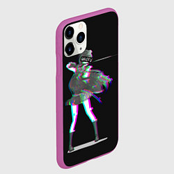 Чехол iPhone 11 Pro матовый Убийца Акаме, цвет: 3D-фиолетовый — фото 2