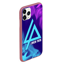 Чехол iPhone 11 Pro матовый LINKIN PARK ЛИНКИН ПАРК, цвет: 3D-малиновый — фото 2