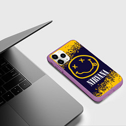 Чехол iPhone 11 Pro матовый NIRVANA НИРВАНА, цвет: 3D-фиолетовый — фото 2