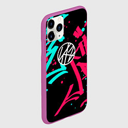 Чехол iPhone 11 Pro матовый Stray Kids, цвет: 3D-фиолетовый — фото 2