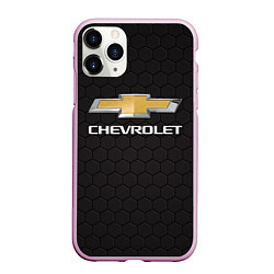 Чехол iPhone 11 Pro матовый CHEVROLET, цвет: 3D-розовый