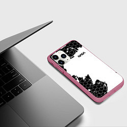 Чехол iPhone 11 Pro матовый NASA, цвет: 3D-малиновый — фото 2