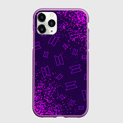 Чехол iPhone 11 Pro матовый BTS БТС, цвет: 3D-фиолетовый