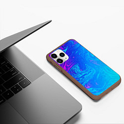 Чехол iPhone 11 Pro матовый BACKGROUND IN NEON, цвет: 3D-коричневый — фото 2