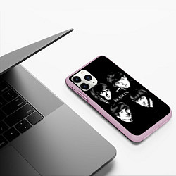 Чехол iPhone 11 Pro матовый THE BEATLES, цвет: 3D-розовый — фото 2