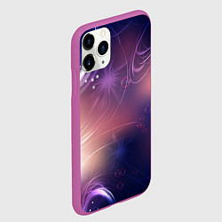 Чехол iPhone 11 Pro матовый Абстракция, цвет: 3D-фиолетовый — фото 2