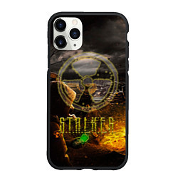Чехол iPhone 11 Pro матовый Stalker 2, цвет: 3D-черный