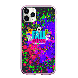 Чехол iPhone 11 Pro матовый Fall Guys, цвет: 3D-розовый