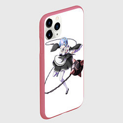 Чехол iPhone 11 Pro матовый Re:Zero, цвет: 3D-малиновый — фото 2