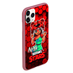 Чехол iPhone 11 Pro матовый Nita Brawl Stars, цвет: 3D-малиновый — фото 2