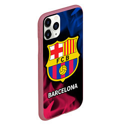 Чехол iPhone 11 Pro матовый BARCELONA БАРСЕЛОНА, цвет: 3D-малиновый — фото 2