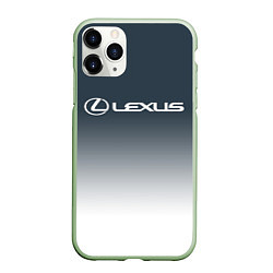 Чехол iPhone 11 Pro матовый LEXUS ЛЕКСУС, цвет: 3D-салатовый