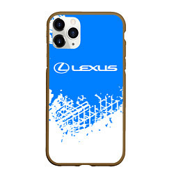 Чехол iPhone 11 Pro матовый LEXUS ЛЕКСУС, цвет: 3D-коричневый