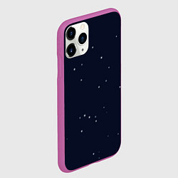 Чехол iPhone 11 Pro матовый Ночное небо, цвет: 3D-фиолетовый — фото 2