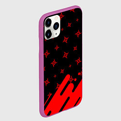 Чехол iPhone 11 Pro матовый METALLICA МЕТАЛЛИКА, цвет: 3D-фиолетовый — фото 2