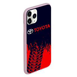 Чехол iPhone 11 Pro матовый TOYOTA ТОЙОТА, цвет: 3D-розовый — фото 2