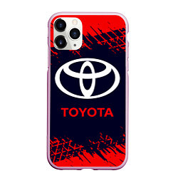 Чехол iPhone 11 Pro матовый TOYOTA ТОЙОТА, цвет: 3D-розовый