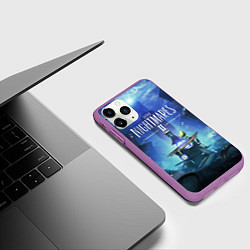 Чехол iPhone 11 Pro матовый Little Nightmares 2, цвет: 3D-фиолетовый — фото 2