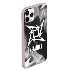 Чехол iPhone 11 Pro матовый METALLICA МЕТАЛЛИКА, цвет: 3D-розовый — фото 2