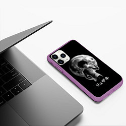 Чехол iPhone 11 Pro матовый Death Note, цвет: 3D-фиолетовый — фото 2