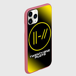 Чехол iPhone 11 Pro матовый TWENTY ONE PILOTS 21 PILOTS, цвет: 3D-малиновый — фото 2