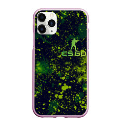 Чехол iPhone 11 Pro матовый CS:GO, цвет: 3D-розовый