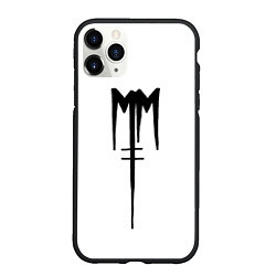 Чехол iPhone 11 Pro матовый Marilyn Manson, цвет: 3D-черный