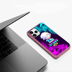 Чехол iPhone 11 Pro матовый BRAWL STARS COLETTE КОЛЕТТ, цвет: 3D-малиновый — фото 2