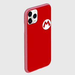 Чехол iPhone 11 Pro матовый МАРИО, цвет: 3D-малиновый — фото 2