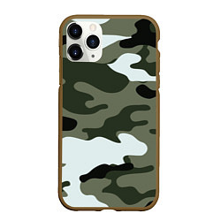 Чехол iPhone 11 Pro матовый Camouflage 2, цвет: 3D-коричневый