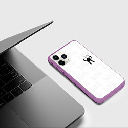 Чехол iPhone 11 Pro матовый ЪУЪ СЪУКА, цвет: 3D-фиолетовый — фото 2
