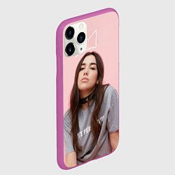 Чехол iPhone 11 Pro матовый Dua Lipa, цвет: 3D-фиолетовый — фото 2