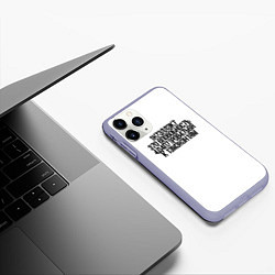 Чехол iPhone 11 Pro матовый Интеллект - это способность МЕМ про Хокинга, цвет: 3D-светло-сиреневый — фото 2