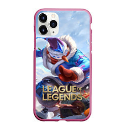 Чехол iPhone 11 Pro матовый League of Legends МАСТЕР ЙИ, цвет: 3D-малиновый