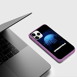 Чехол iPhone 11 Pro матовый UNDERTALE, цвет: 3D-фиолетовый — фото 2